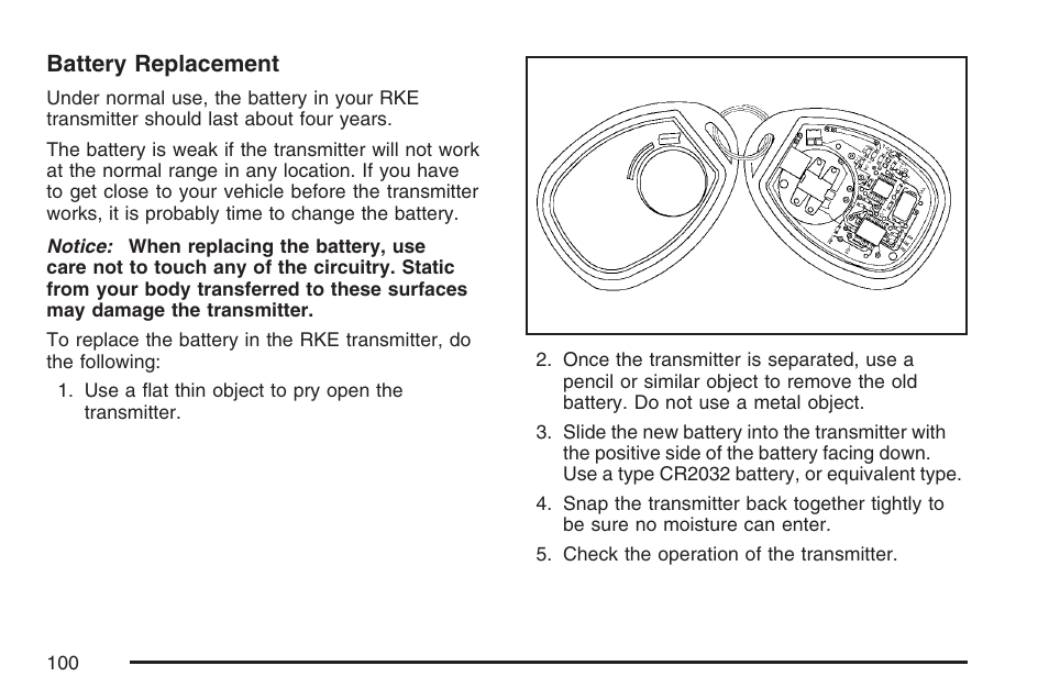 Battery replacement | Pontiac 2007 Torrent User Manual | Page 100 / 490