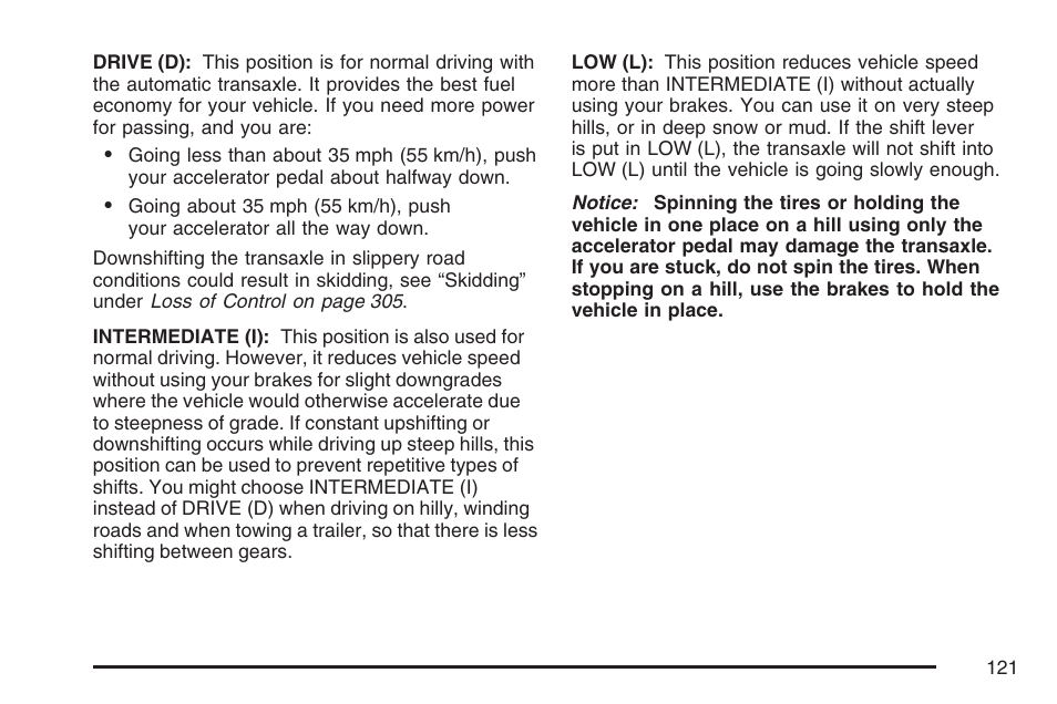 Pontiac 2007 Torrent User Manual | Page 121 / 490