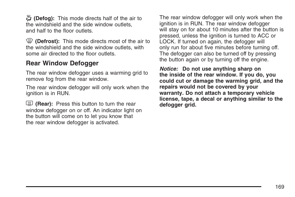 Pontiac 2007 Torrent User Manual | Page 169 / 490