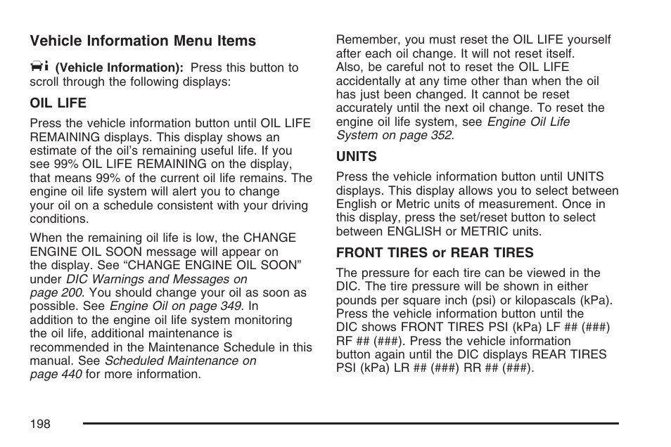 Pontiac 2007 Torrent User Manual | Page 198 / 490