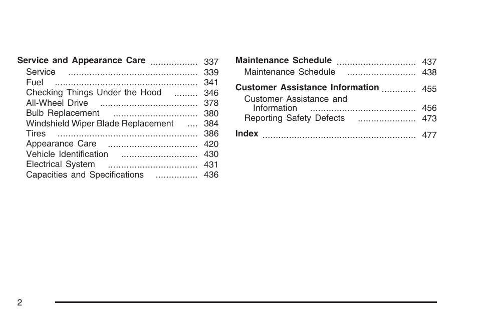Pontiac 2007 Torrent User Manual | Page 2 / 490