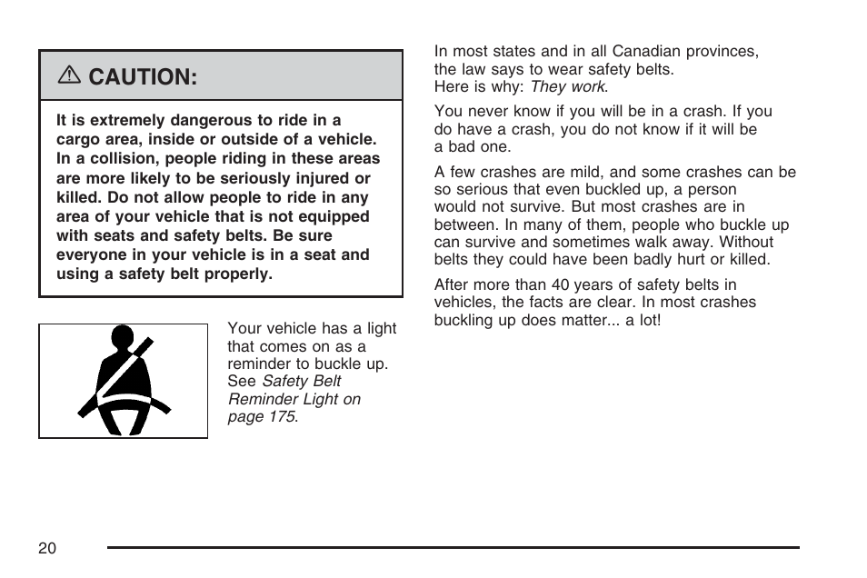 Caution | Pontiac 2007 Torrent User Manual | Page 20 / 490