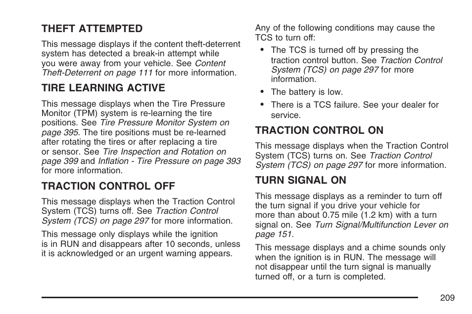 Pontiac 2007 Torrent User Manual | Page 209 / 490