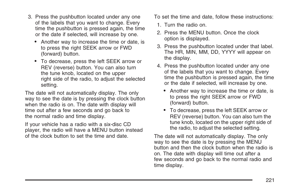 Pontiac 2007 Torrent User Manual | Page 221 / 490
