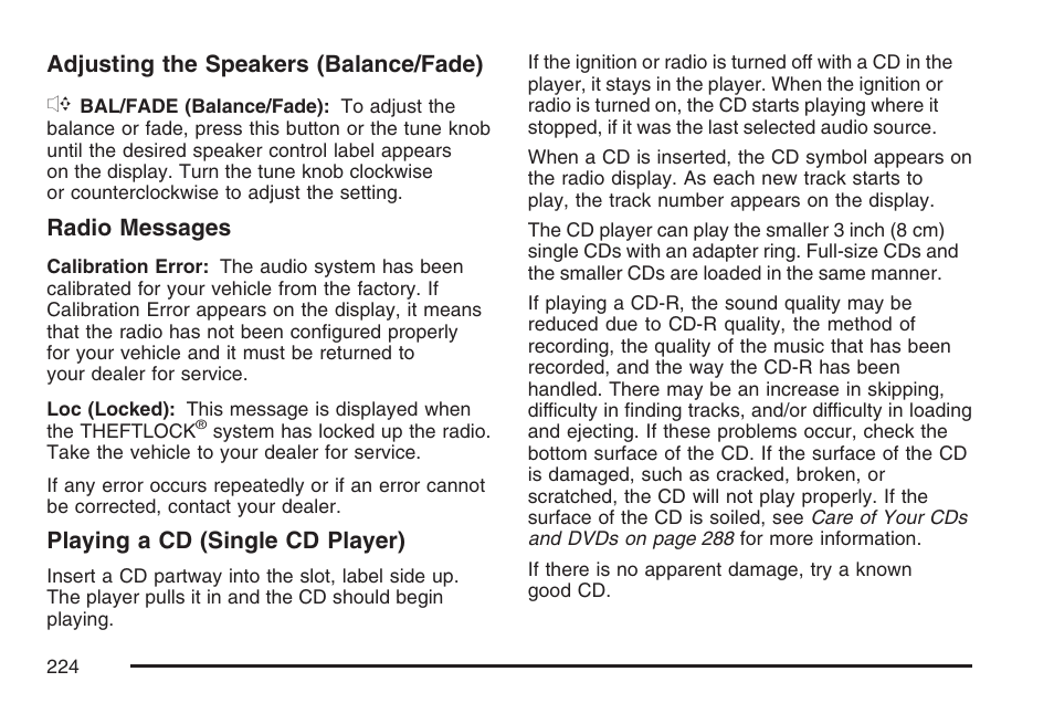 Pontiac 2007 Torrent User Manual | Page 224 / 490