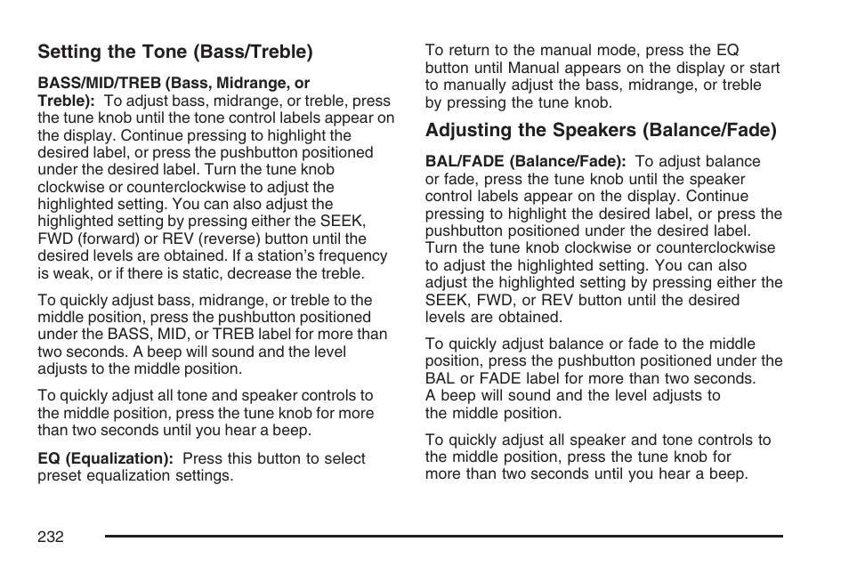 Pontiac 2007 Torrent User Manual | Page 232 / 490