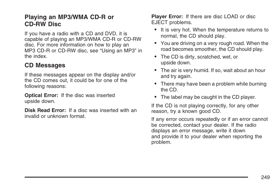 Pontiac 2007 Torrent User Manual | Page 249 / 490