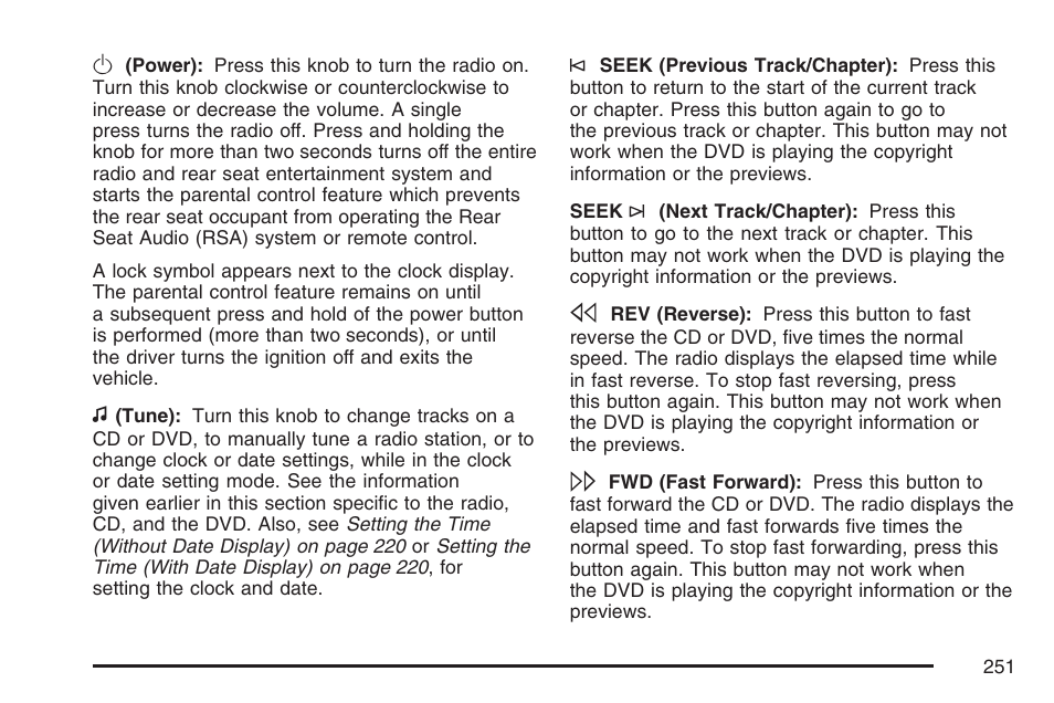 Pontiac 2007 Torrent User Manual | Page 251 / 490