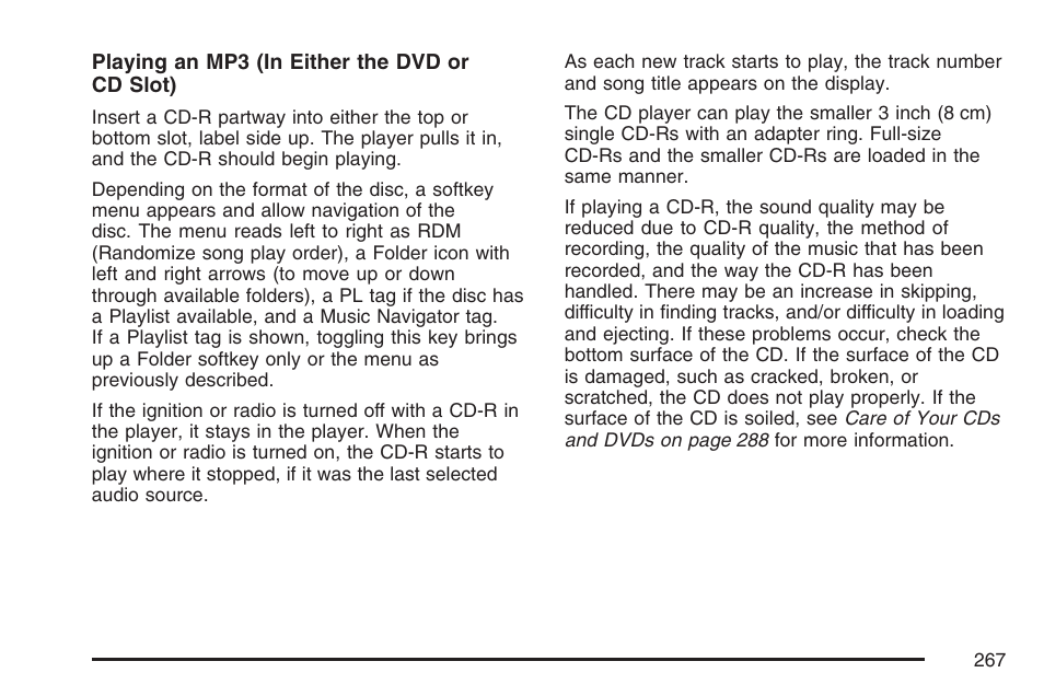 Pontiac 2007 Torrent User Manual | Page 267 / 490