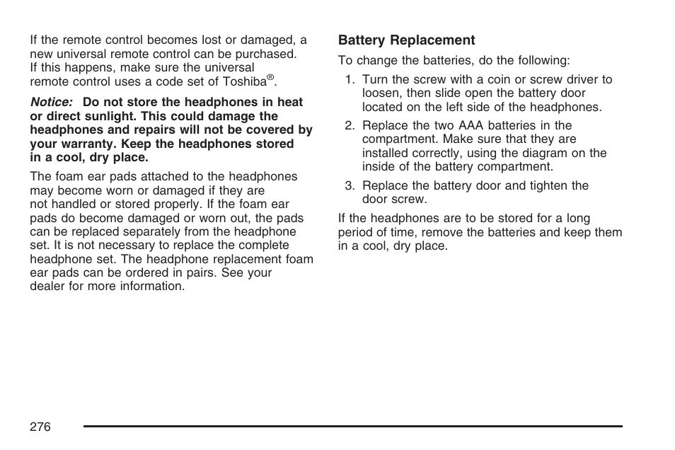 Pontiac 2007 Torrent User Manual | Page 276 / 490