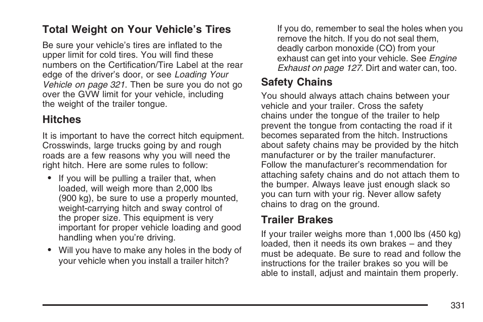 Pontiac 2007 Torrent User Manual | Page 331 / 490