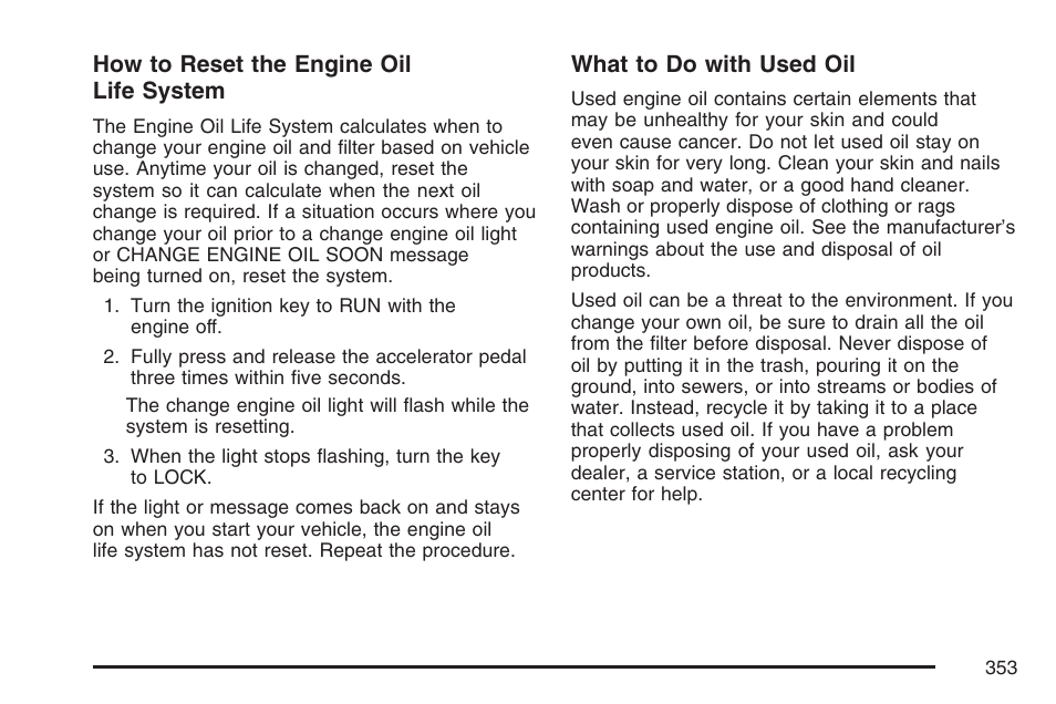 Pontiac 2007 Torrent User Manual | Page 353 / 490