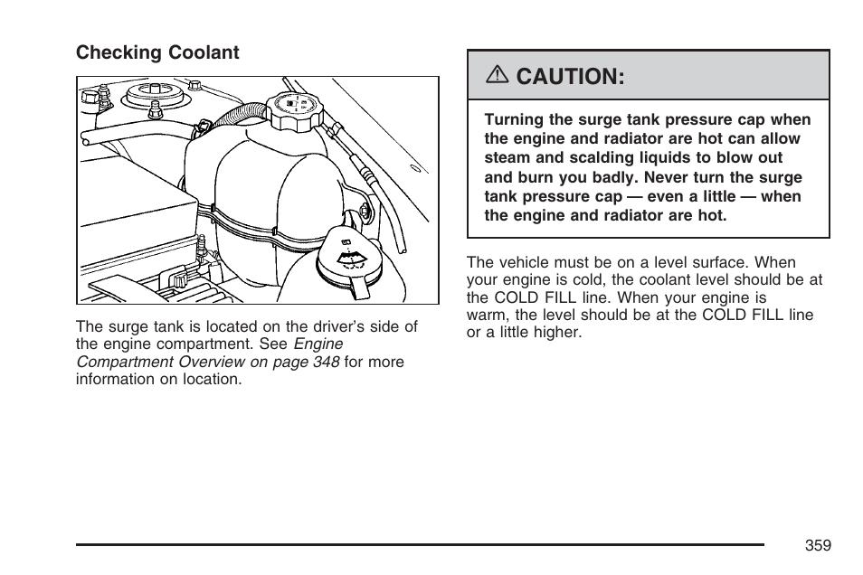 Caution | Pontiac 2007 Torrent User Manual | Page 359 / 490