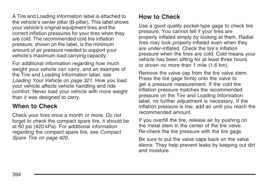 Pontiac 2007 Torrent User Manual | Page 394 / 490