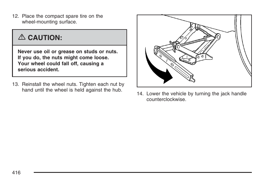 Caution | Pontiac 2007 Torrent User Manual | Page 416 / 490