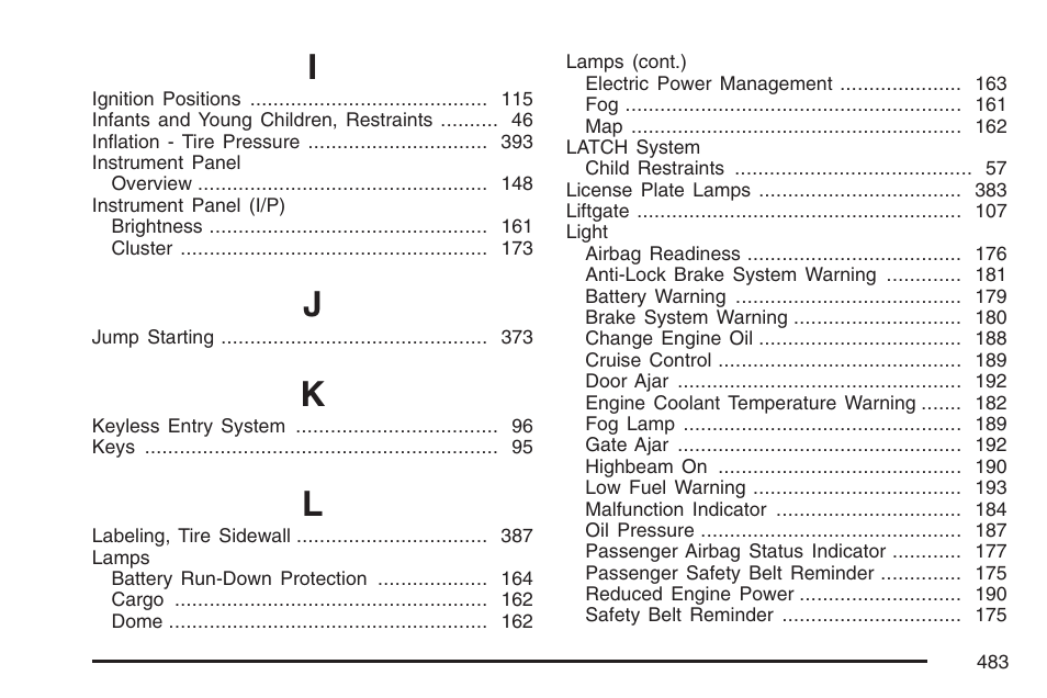 Pontiac 2007 Torrent User Manual | Page 483 / 490