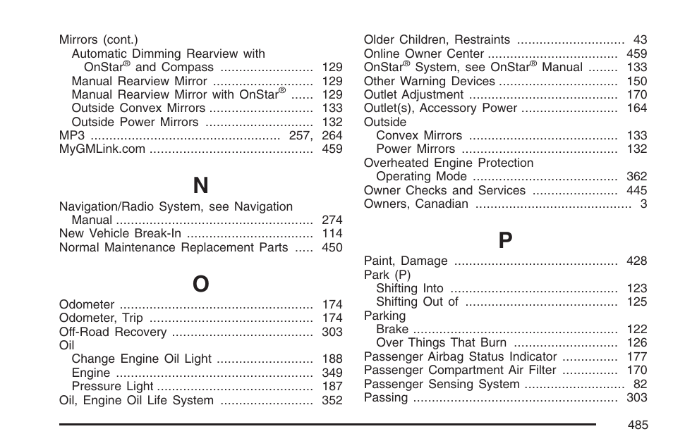 Pontiac 2007 Torrent User Manual | Page 485 / 490