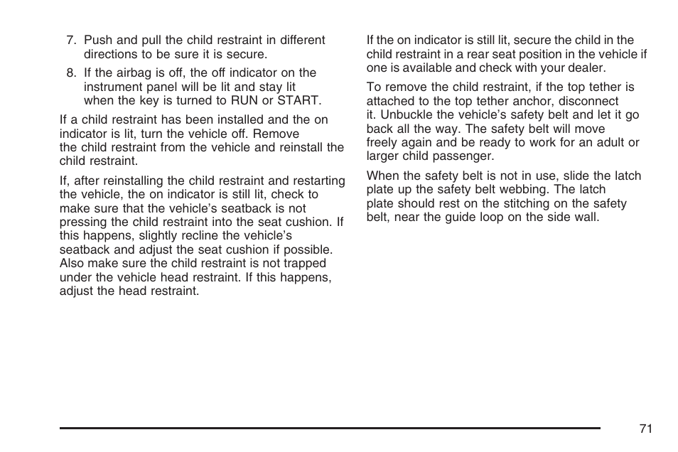 Pontiac 2007 Torrent User Manual | Page 71 / 490