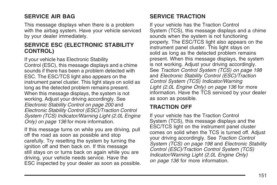 Pontiac 2007 Solstice User Manual | Page 151 / 396