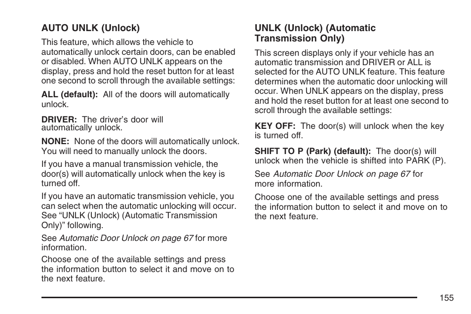 Pontiac 2007 Solstice User Manual | Page 155 / 396