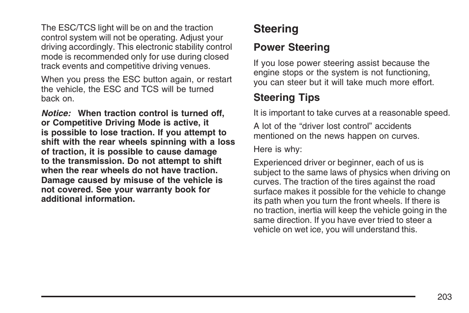 Steering | Pontiac 2007 Solstice User Manual | Page 203 / 396