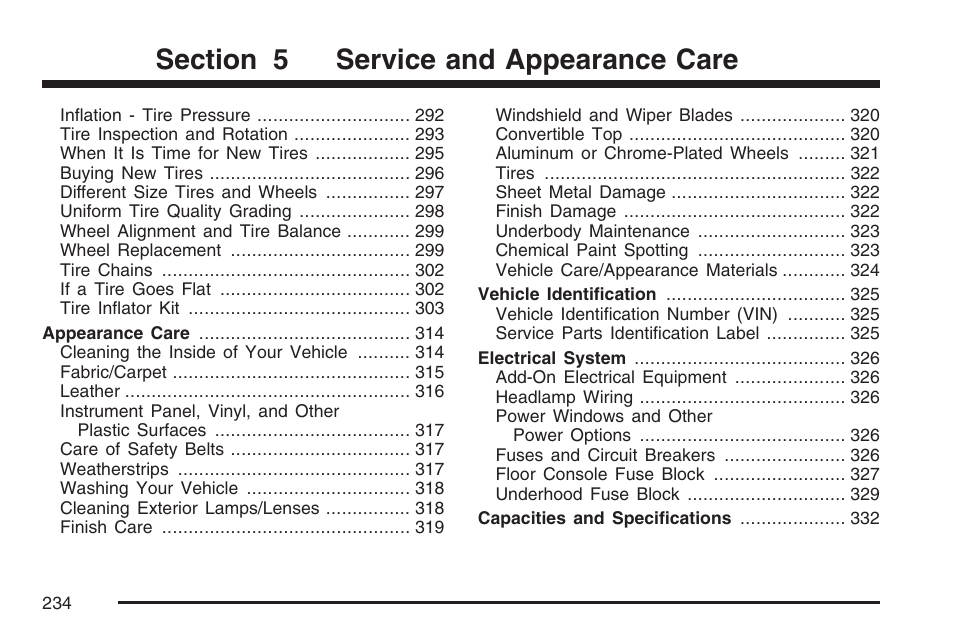 Pontiac 2007 Solstice User Manual | Page 234 / 396