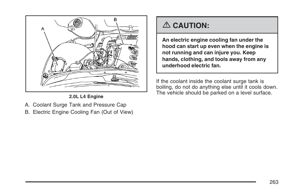 Caution | Pontiac 2007 Solstice User Manual | Page 263 / 396