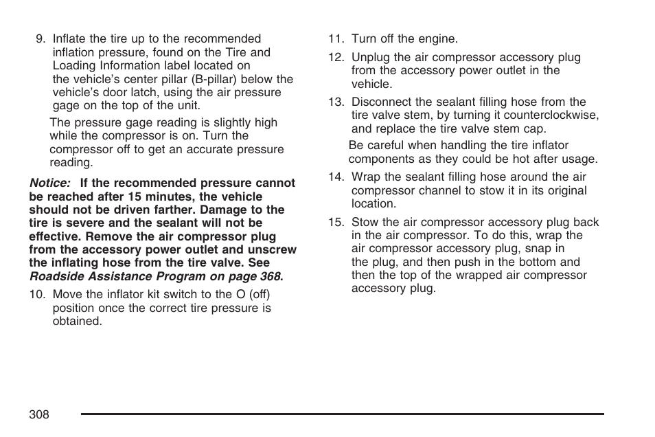 Pontiac 2007 Solstice User Manual | Page 308 / 396