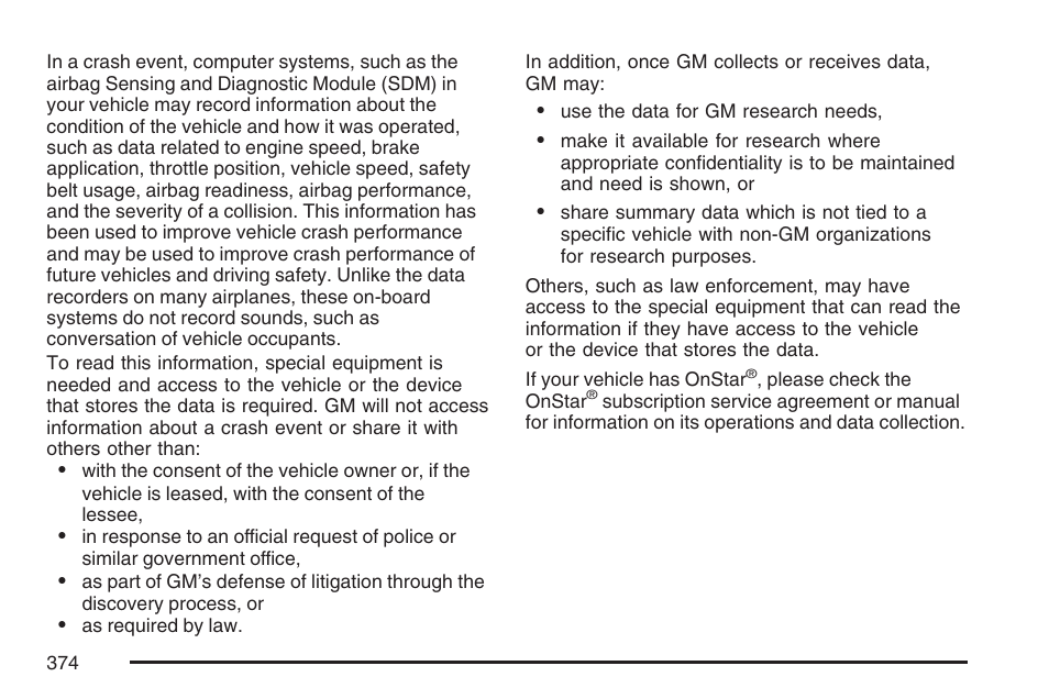 Pontiac 2007 Solstice User Manual | Page 374 / 396
