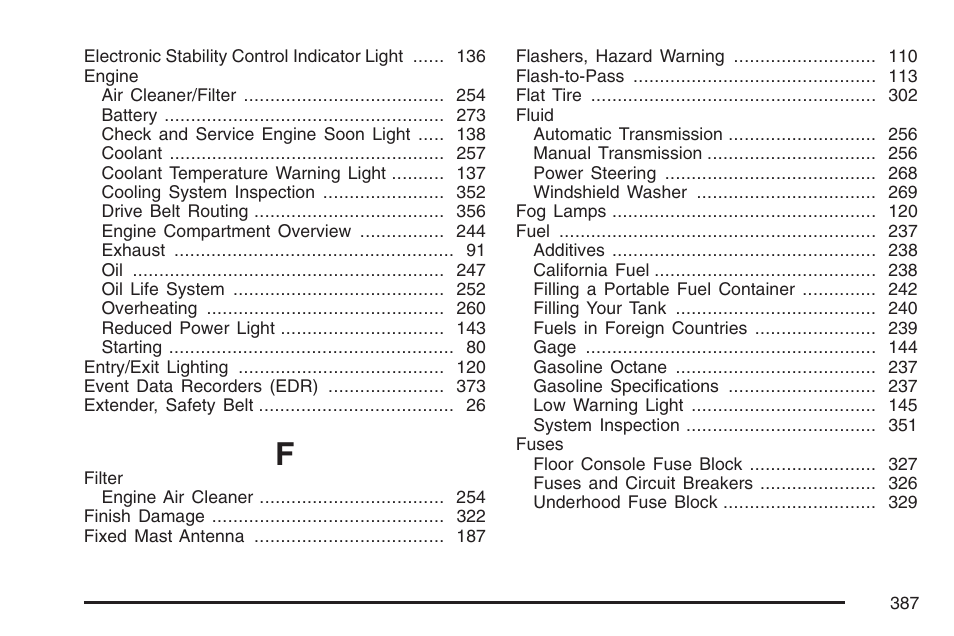 Pontiac 2007 Solstice User Manual | Page 387 / 396