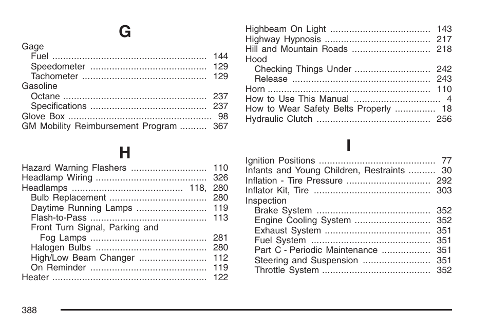 Pontiac 2007 Solstice User Manual | Page 388 / 396