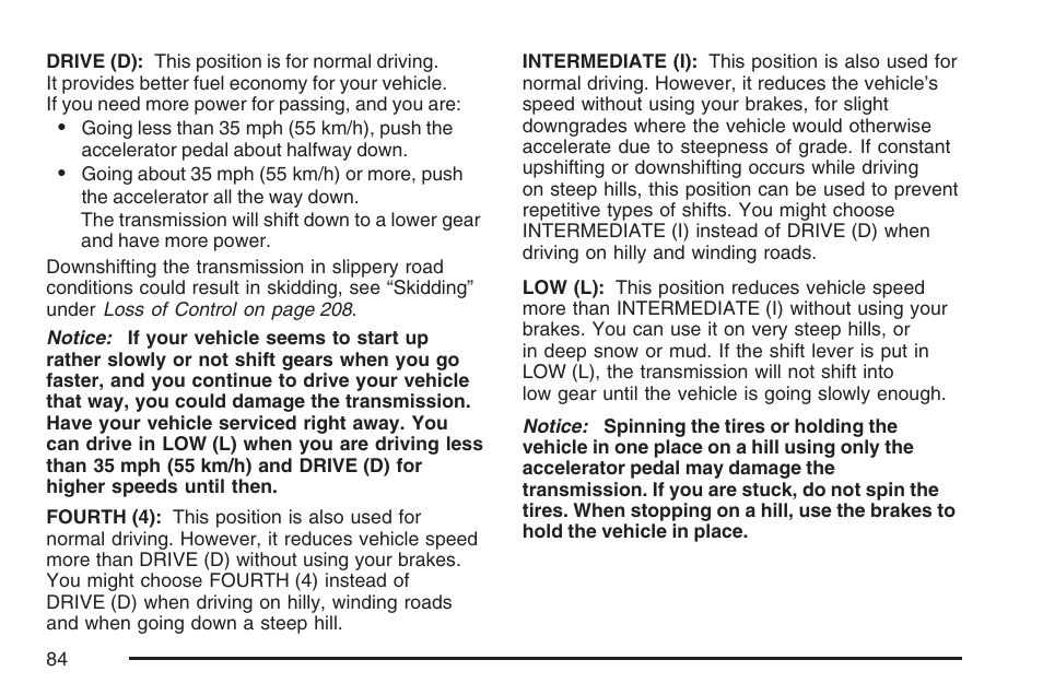 Pontiac 2007 Solstice User Manual | Page 84 / 396