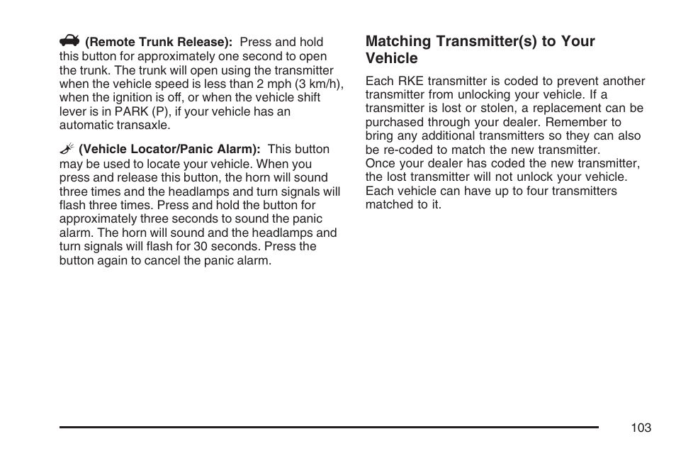 Pontiac 2007 G6 User Manual | Page 103 / 486