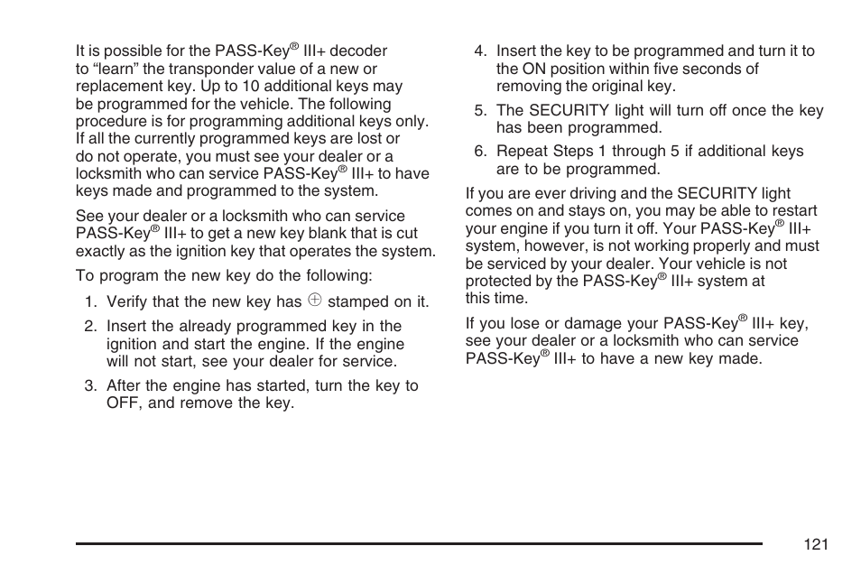 Pontiac 2007 G6 User Manual | Page 121 / 486
