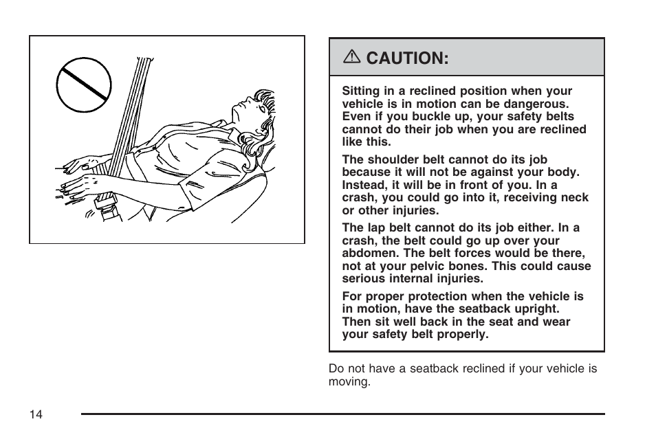 Caution | Pontiac 2007 G6 User Manual | Page 14 / 486