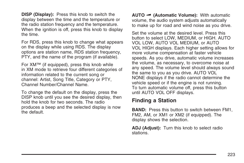 Pontiac 2007 G6 User Manual | Page 223 / 486