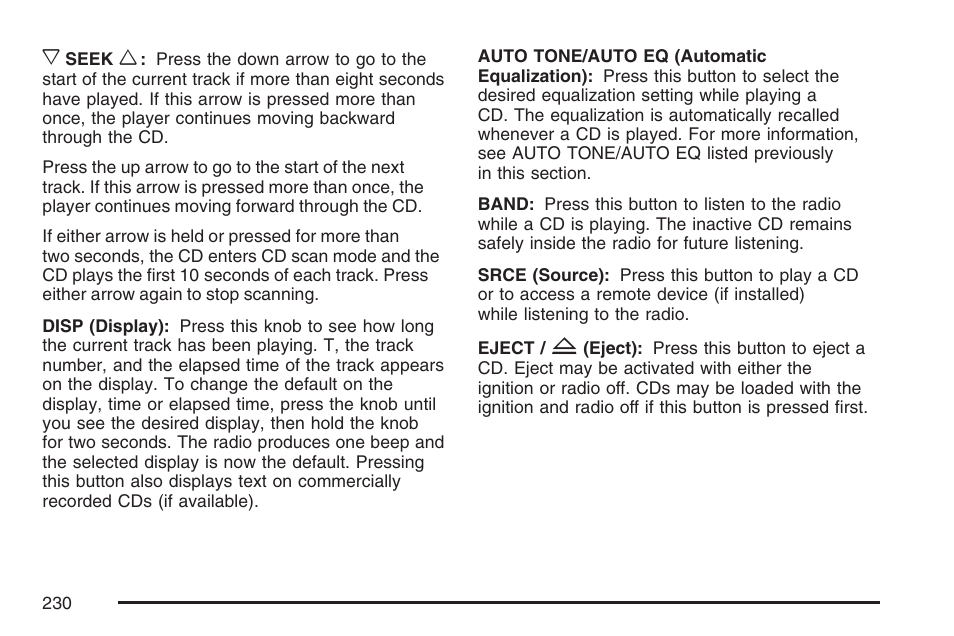 Pontiac 2007 G6 User Manual | Page 230 / 486