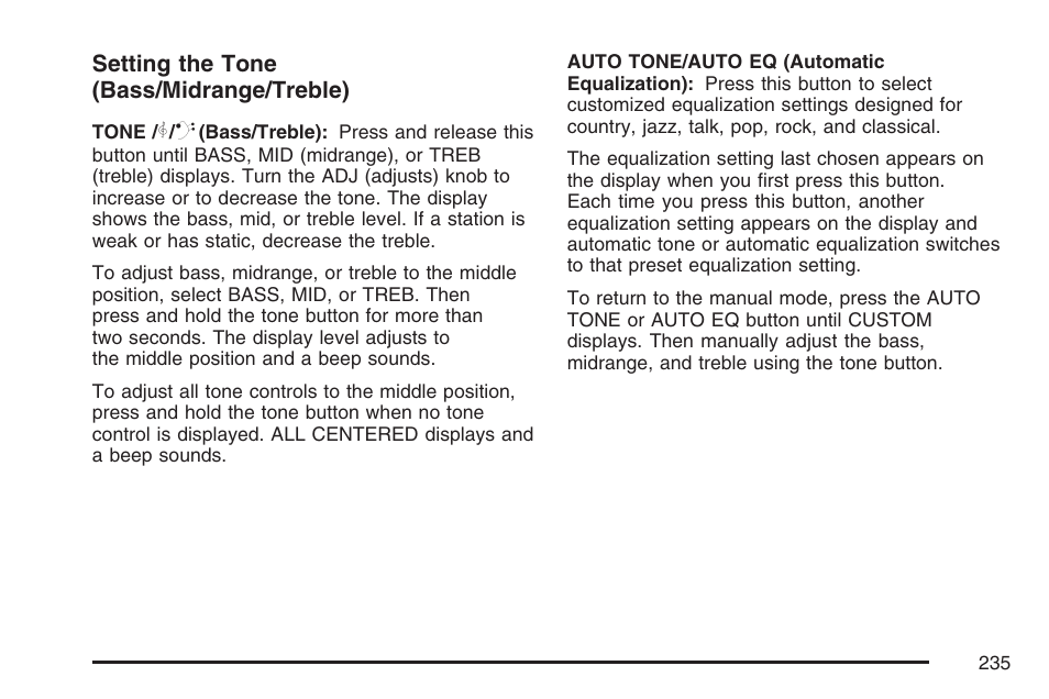 Pontiac 2007 G6 User Manual | Page 235 / 486