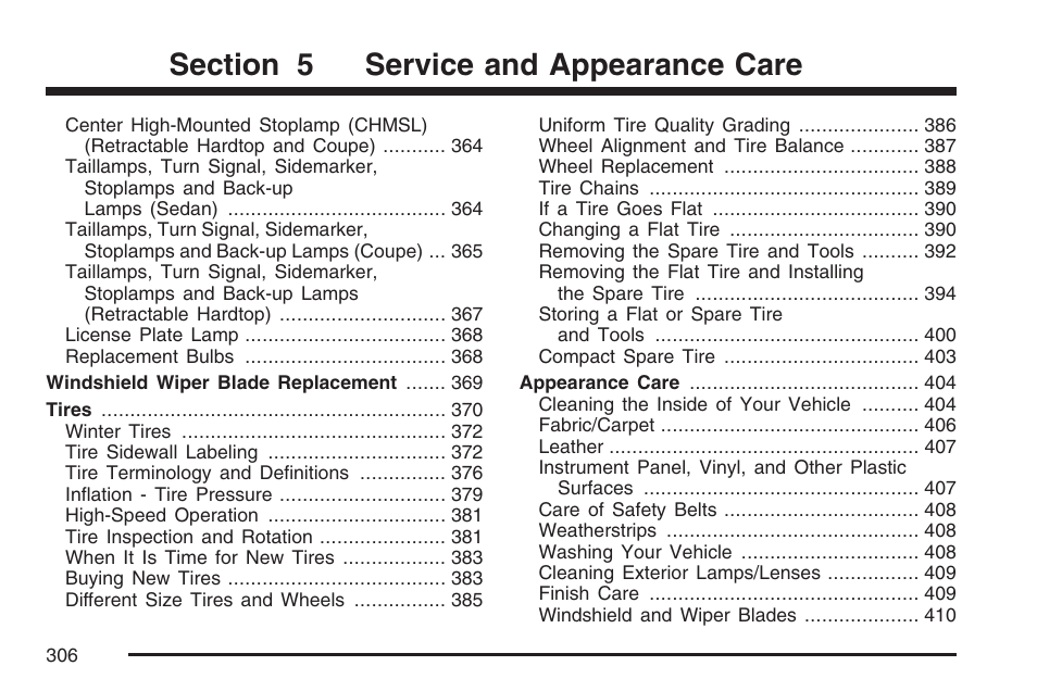 Pontiac 2007 G6 User Manual | Page 306 / 486