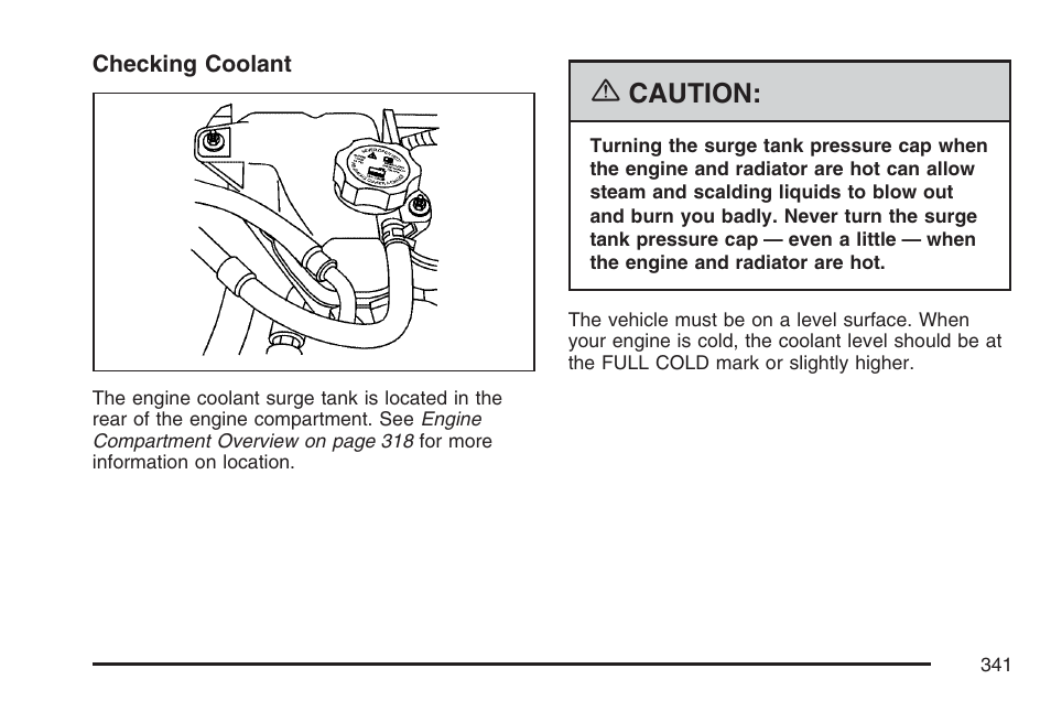 Caution | Pontiac 2007 G6 User Manual | Page 341 / 486