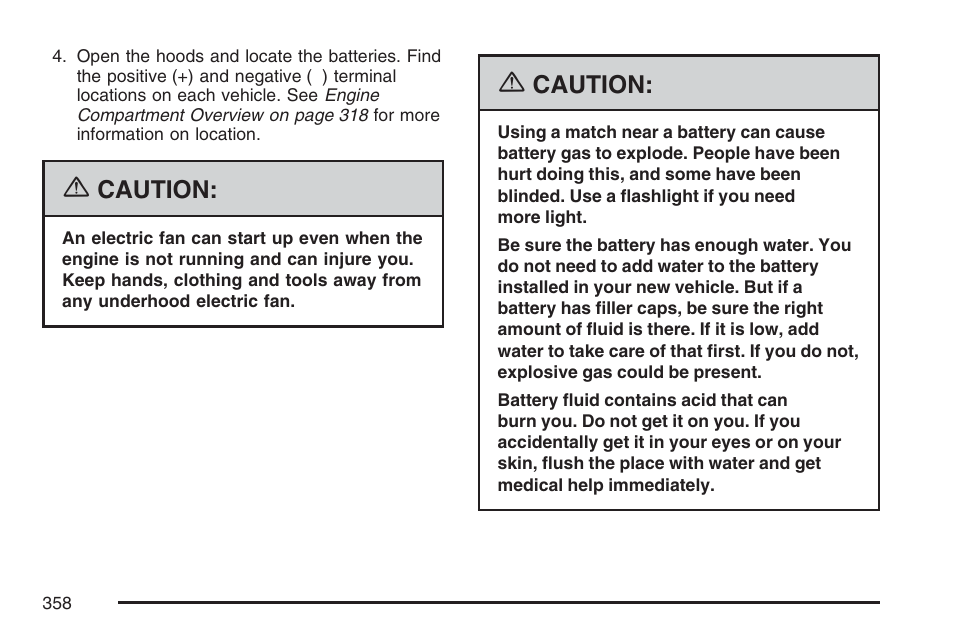 Caution | Pontiac 2007 G6 User Manual | Page 358 / 486