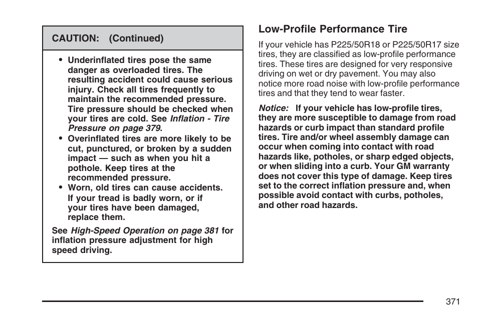 Pontiac 2007 G6 User Manual | Page 371 / 486