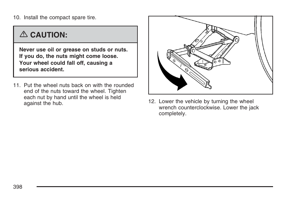 Caution | Pontiac 2007 G6 User Manual | Page 398 / 486