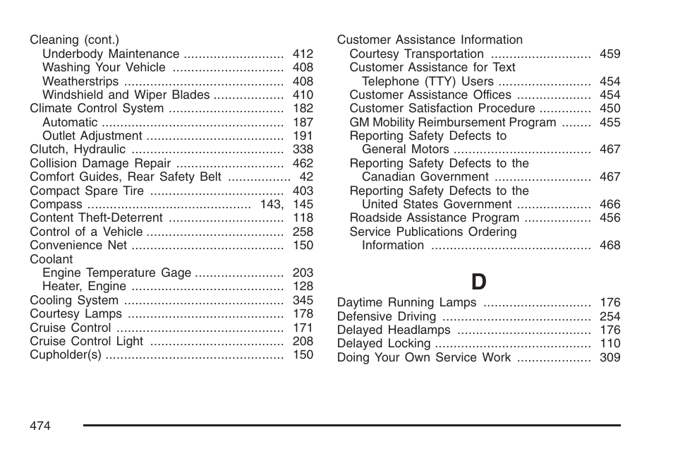 Pontiac 2007 G6 User Manual | Page 474 / 486