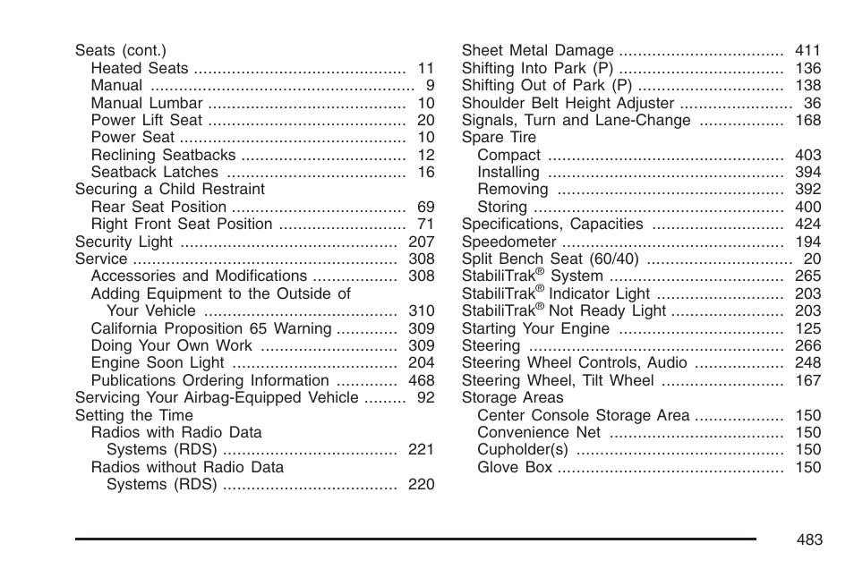 Pontiac 2007 G6 User Manual | Page 483 / 486