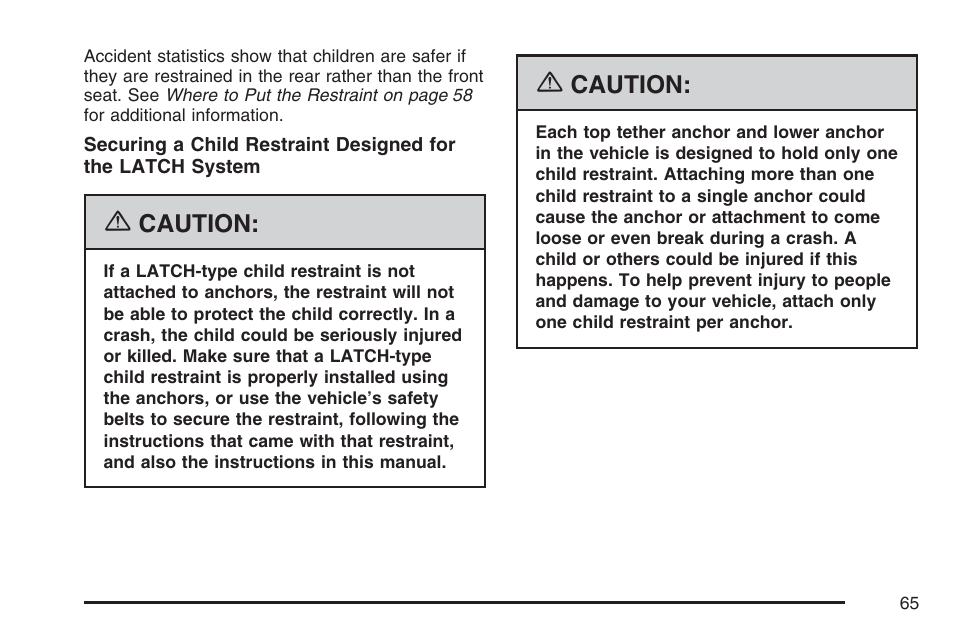 Pontiac 2007 G6 User Manual | Page 65 / 486