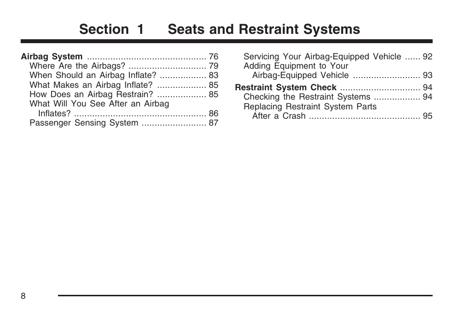 Pontiac 2007 G6 User Manual | Page 8 / 486