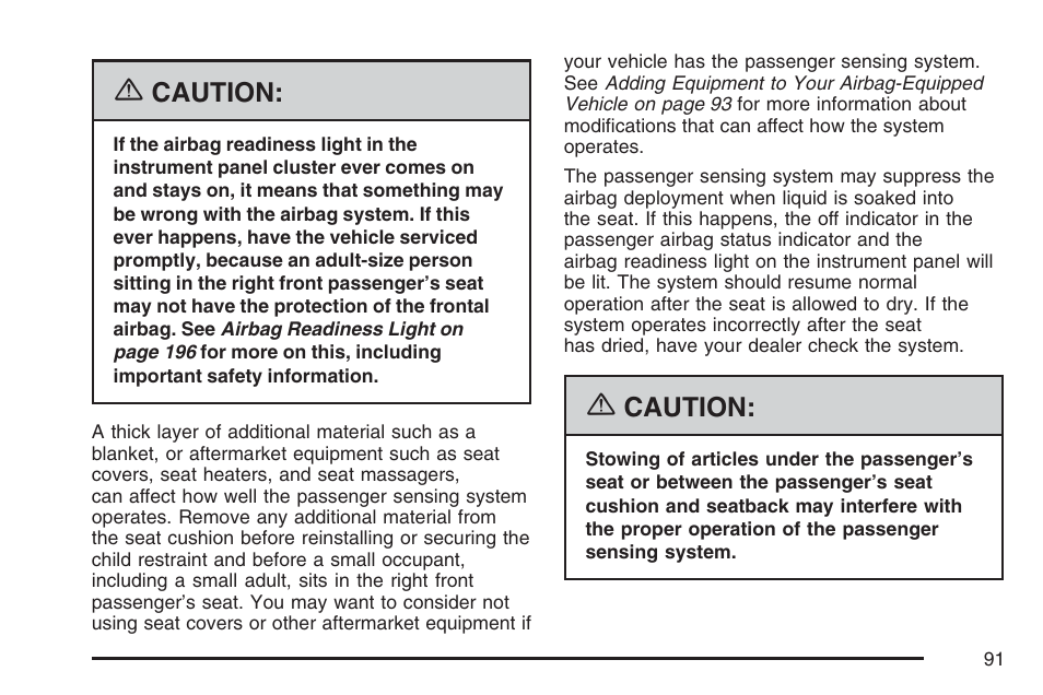 Pontiac 2007 G6 User Manual | Page 91 / 486