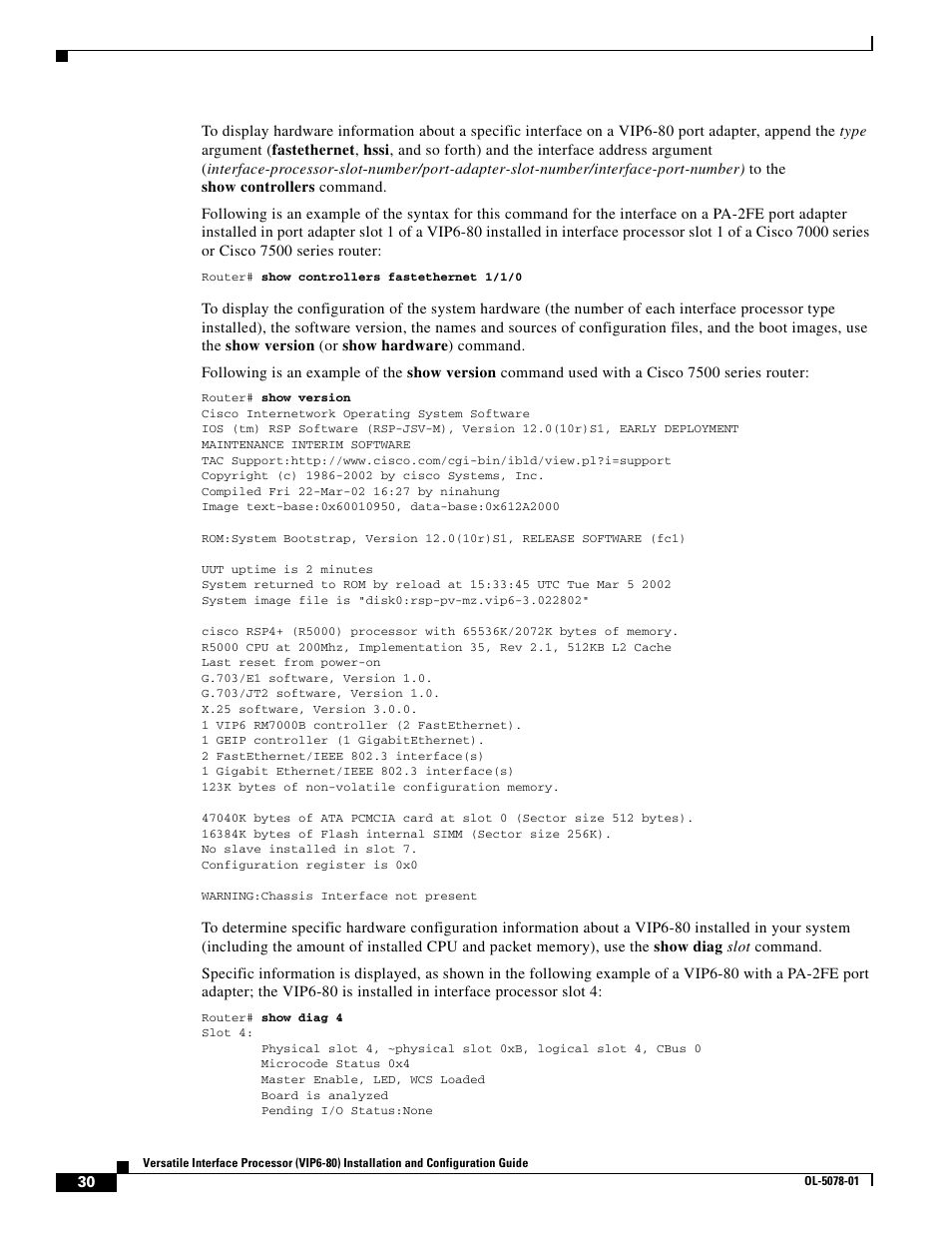 Cisco (VIP6-80) User Manual | Page 30 / 40