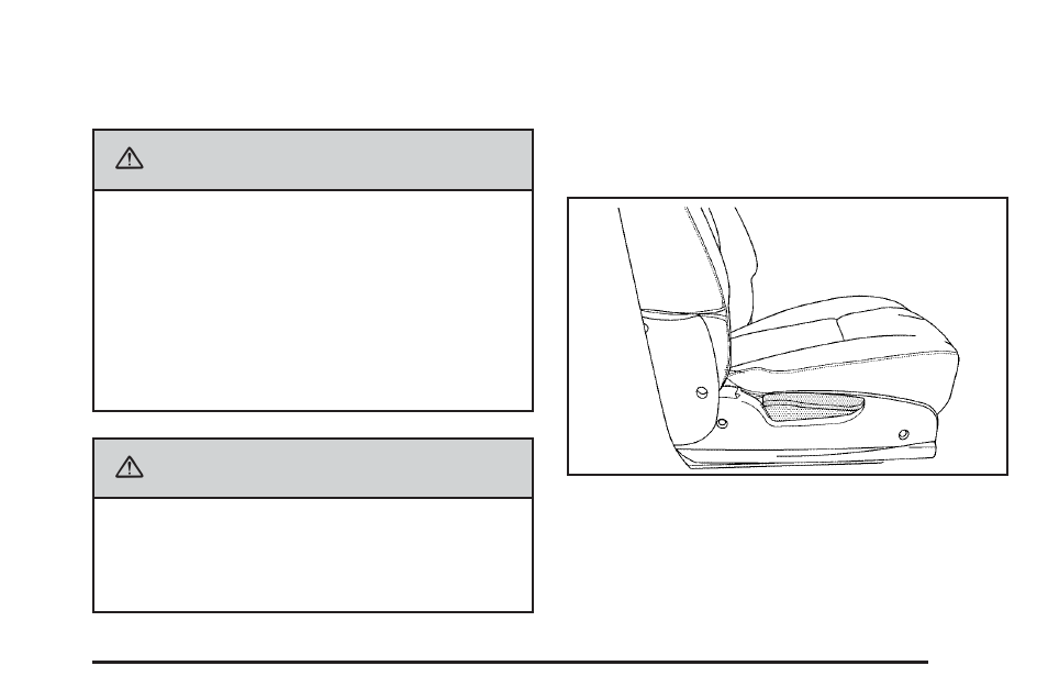 Passenger folding seatback, Passenger folding seatback -9, Caution | Pontiac 2006 Torrent User Manual | Page 15 / 368